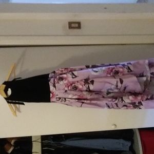 Woman's dress IGNITE THE EVENING.. size Large COLORS BLACK AND LIGHT PURPLE
